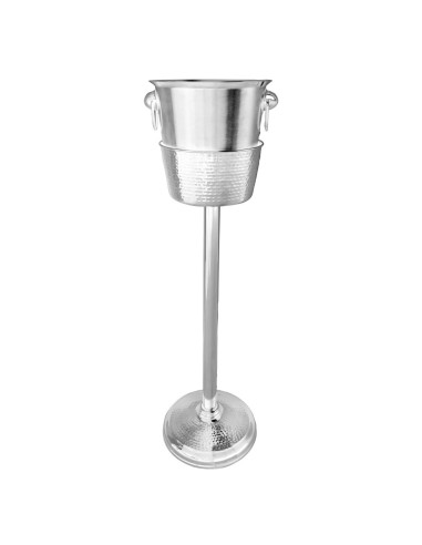 Porte-seau à vin sur pied Olympia en inox - Support élégant