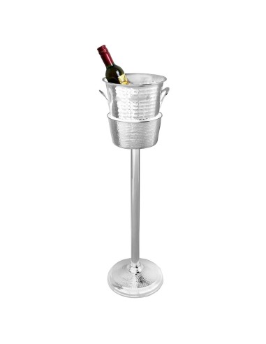 Porte-seau à vin sur pied Olympia en inox - Support élégant