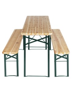 Ensemble brasserie table et bancs Bolero 1770x500 mm
