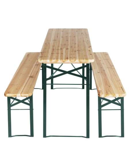 Ensemble brasserie table et bancs Bolero 1770x500 mm
