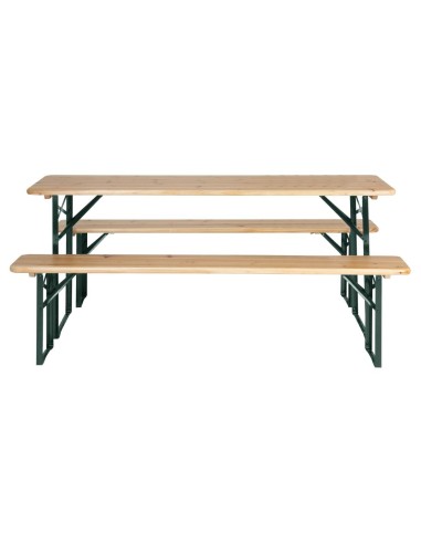 Ensemble brasserie table et bancs Bolero 1770x500 mm