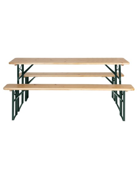 Ensemble brasserie table et bancs Bolero 1770x500 mm
