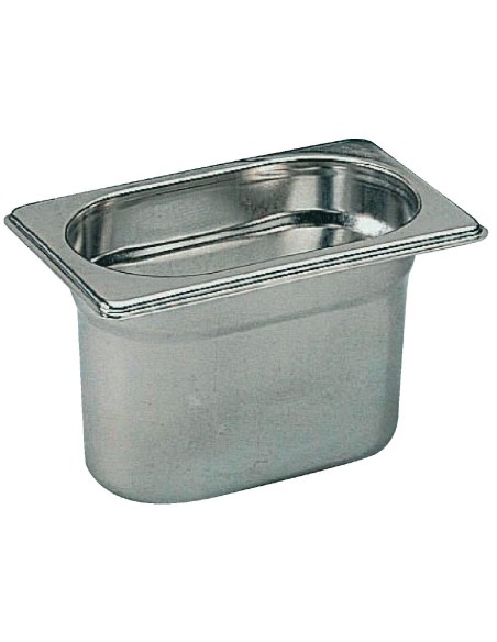 Bac GN 1/9 en inox Matfer Bourgeat 65 mm - 0,6 L