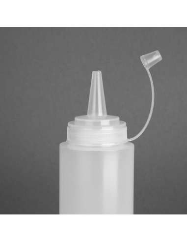 Distributeur de sauce Vogue 227 ml transparent - Polyéthylène souple