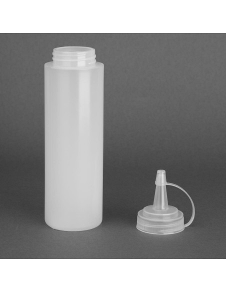 Distributeur de sauce Vogue 227 ml transparent - Polyéthylène souple