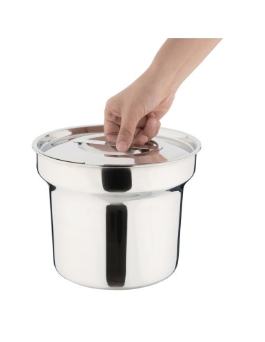Pot à bain-marie rond Vogue 4 L - Inox