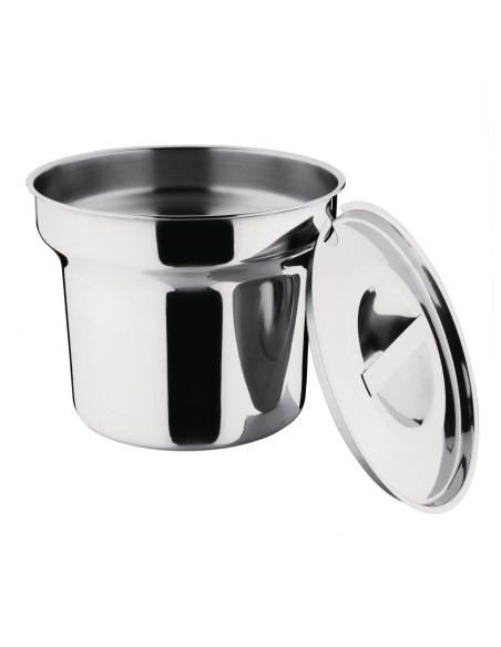 Pot à bain-marie rond Vogue 4 L - Inox
