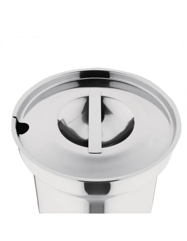 Pot à bain-marie rond Vogue 4 L - Inox