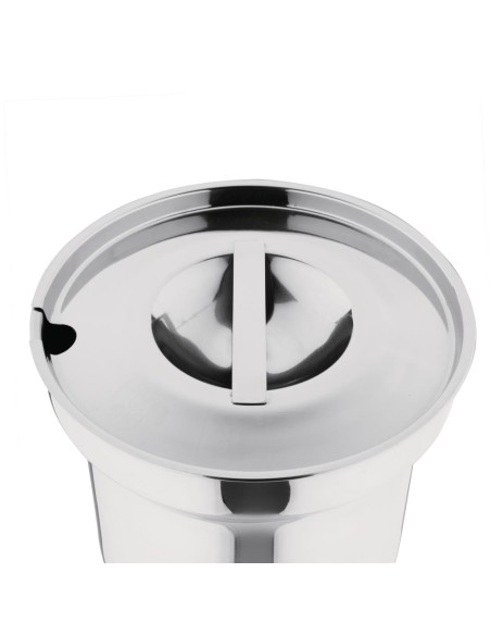 Pot à bain-marie rond Vogue 4 L - Inox