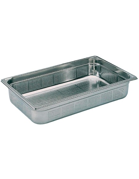 Bac inox perforé GN 1/1 Matfer Bourgeat 100mm - 13,5 L