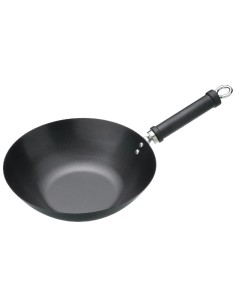 Wok antiadhésif Kitchen Craft 305mm - Fond plat