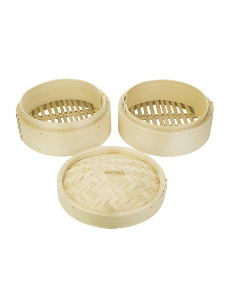 Panier vapeur bambou Vogue 20,3 cm - lot de 2 + couvercle