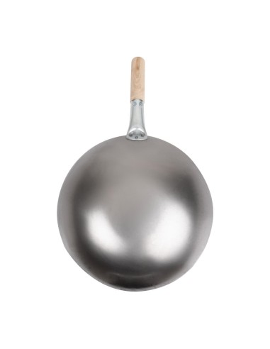 Wok conique en acier doux Vogue 356 mm