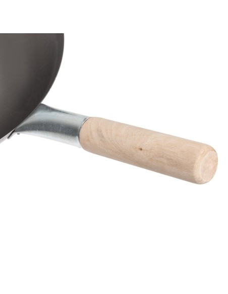 Wok conique en acier doux Vogue 356 mm