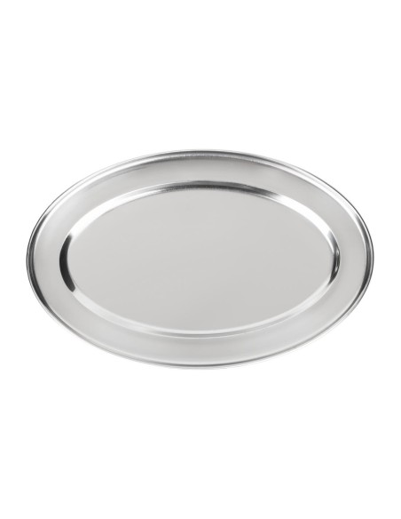 Plat de service ovale Olympia 250mm - Inox brillant