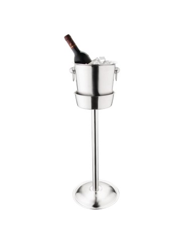 Support seau à vin Olympia en inox - 559x152 mm