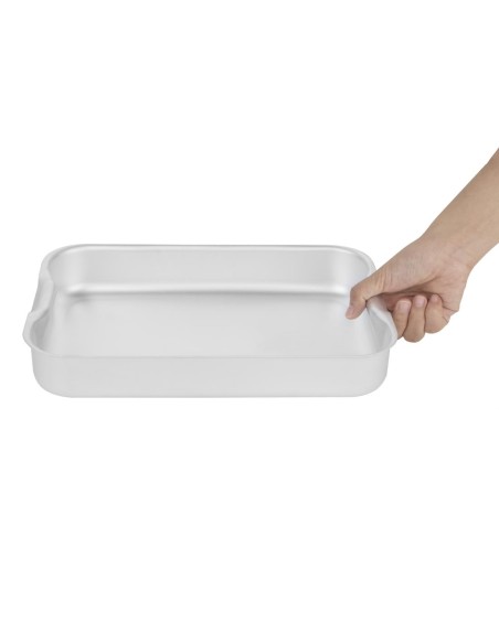 Plat à rôtir en aluminium Vogue 318x216 mm - 3,16 L