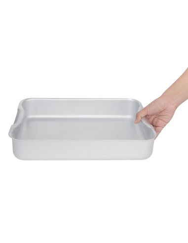 Plat à rôtir en aluminium Vogue 368x267 mm - 6,31 L