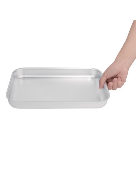 Plat à four en aluminium Vogue 318x216 mm - 2,35 L