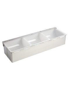 Boîte à compartiments Olympia 3x 950ml - inox