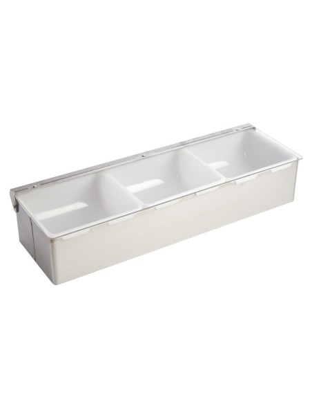 Boîte à compartiments Olympia 3x 950ml - inox