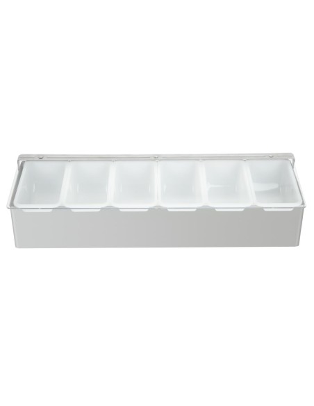 Boîte à compartiments Olympia 6x 475ml - Inox