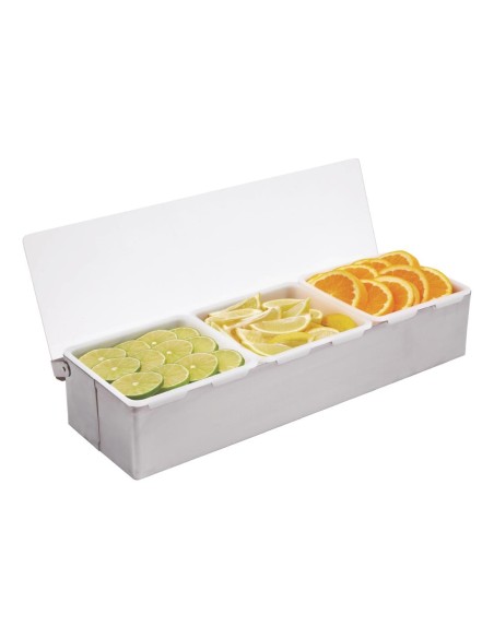 Boîte à compartiments Olympia 3x 950ml - inox