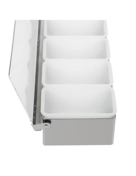 Boîte à compartiments Olympia 6x 475ml - Inox