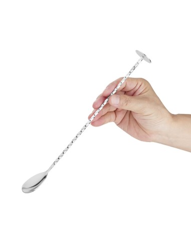 Cuillère à mélange torsadée Olympia - 5 ml - Inox