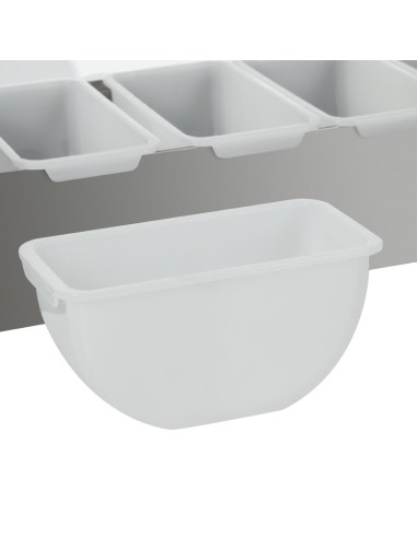 Boîte à compartiments Olympia 6x 475ml - Inox