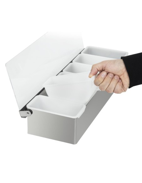 Boîte à compartiments Olympia 6x 475ml - Inox