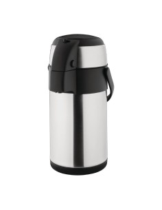 Pichet à pompe inox Olympia 2,5L - Isotherme compact
