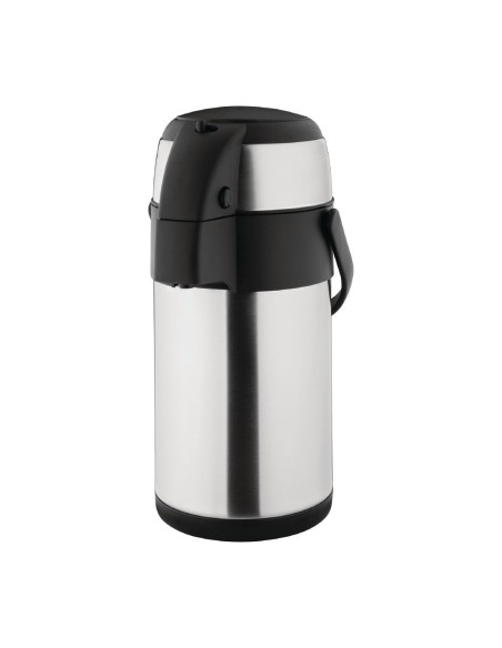 Pichet à pompe inox Olympia 2,5L - Isotherme compact