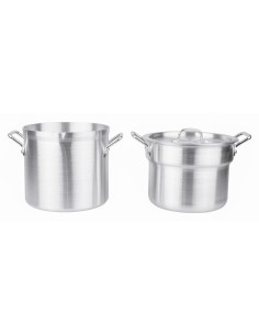 Marmite bain-marie aluminium Vogue 10L 2