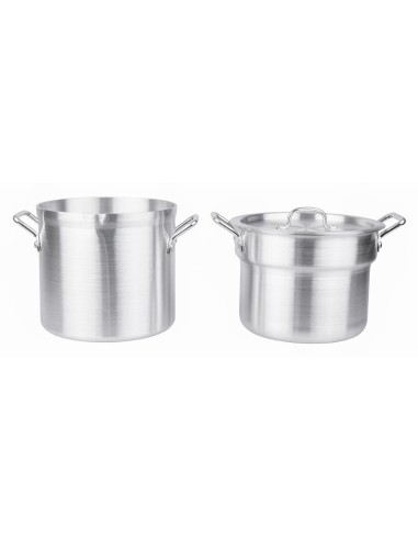 Marmite bain-marie aluminium Vogue 10L
