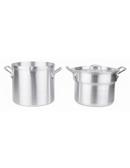 Marmite bain-marie aluminium Vogue 10L