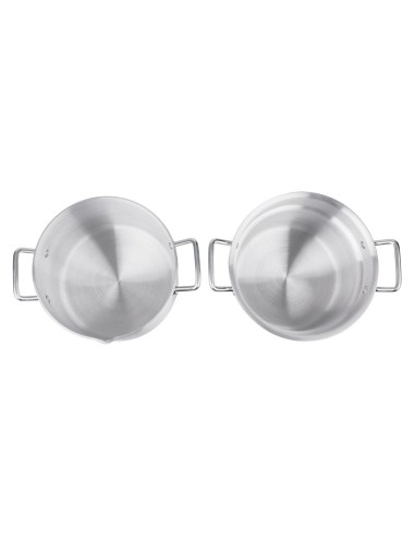 Marmite bain-marie aluminium Vogue 10L