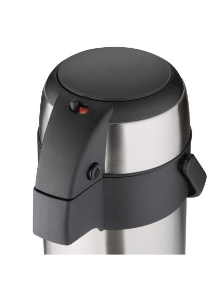 Pichet à pompe inox Olympia 2,5L - Isotherme compact