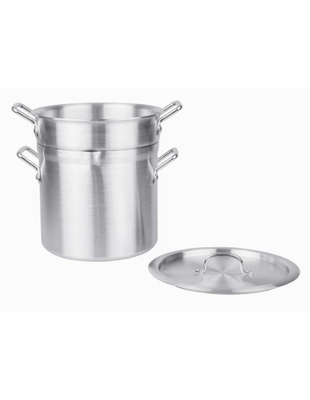 Marmite bain-marie aluminium Vogue 10L