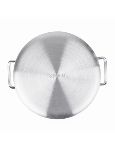 Marmite bain-marie aluminium Vogue 10L