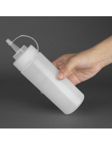 Distributeur de sauce Vogue 340 ml transparent - Polyéthylène