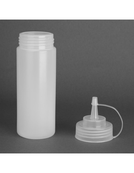 Distributeur de sauce Vogue 340 ml transparent - Polyéthylène