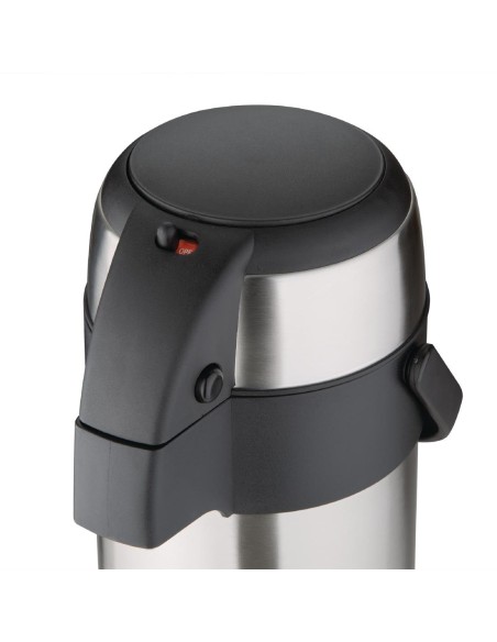 Pichet à pompe 3L Olympia - Isotherme inox