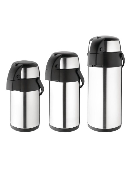 Pichet à pompe 3L Olympia - Isotherme inox