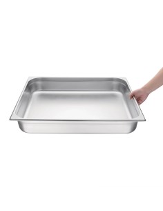 Bac Gastronorme inox GN 2/1 100mm Vogue - 29L 2