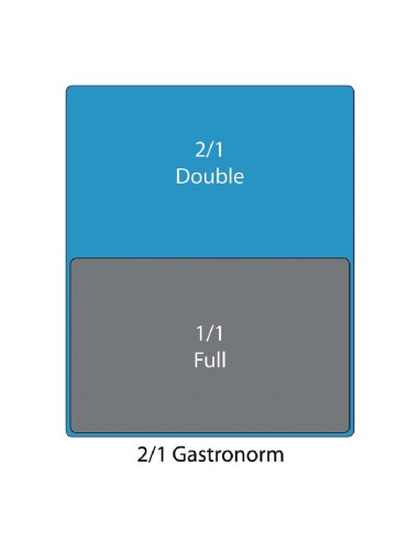 Bac Gastronorme inox GN 2/1 40mm Vogue 12L