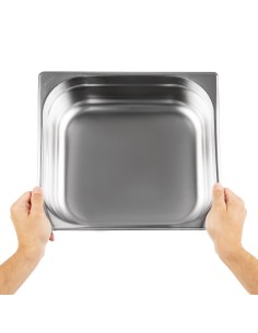 Bac Gastronorme inox GN 2/3 100mm Vogue - 8,7 L 2