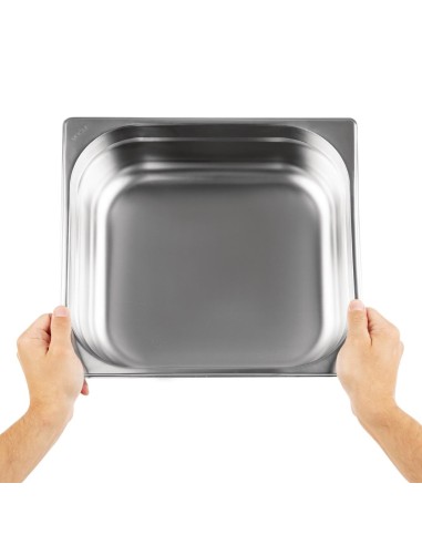 Bac Gastronorme inox GN 2/3 100mm Vogue - 8,7 L