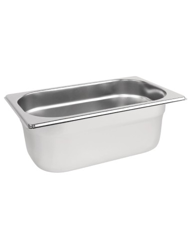 Bac Gastronorme inox GN 1/4 100mm Vogue - 2,5 L