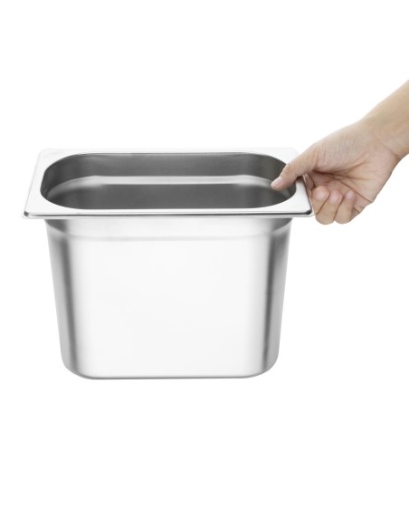 Bac Gastronorme inox GN 1/4 200mm Vogue - 5,2 L